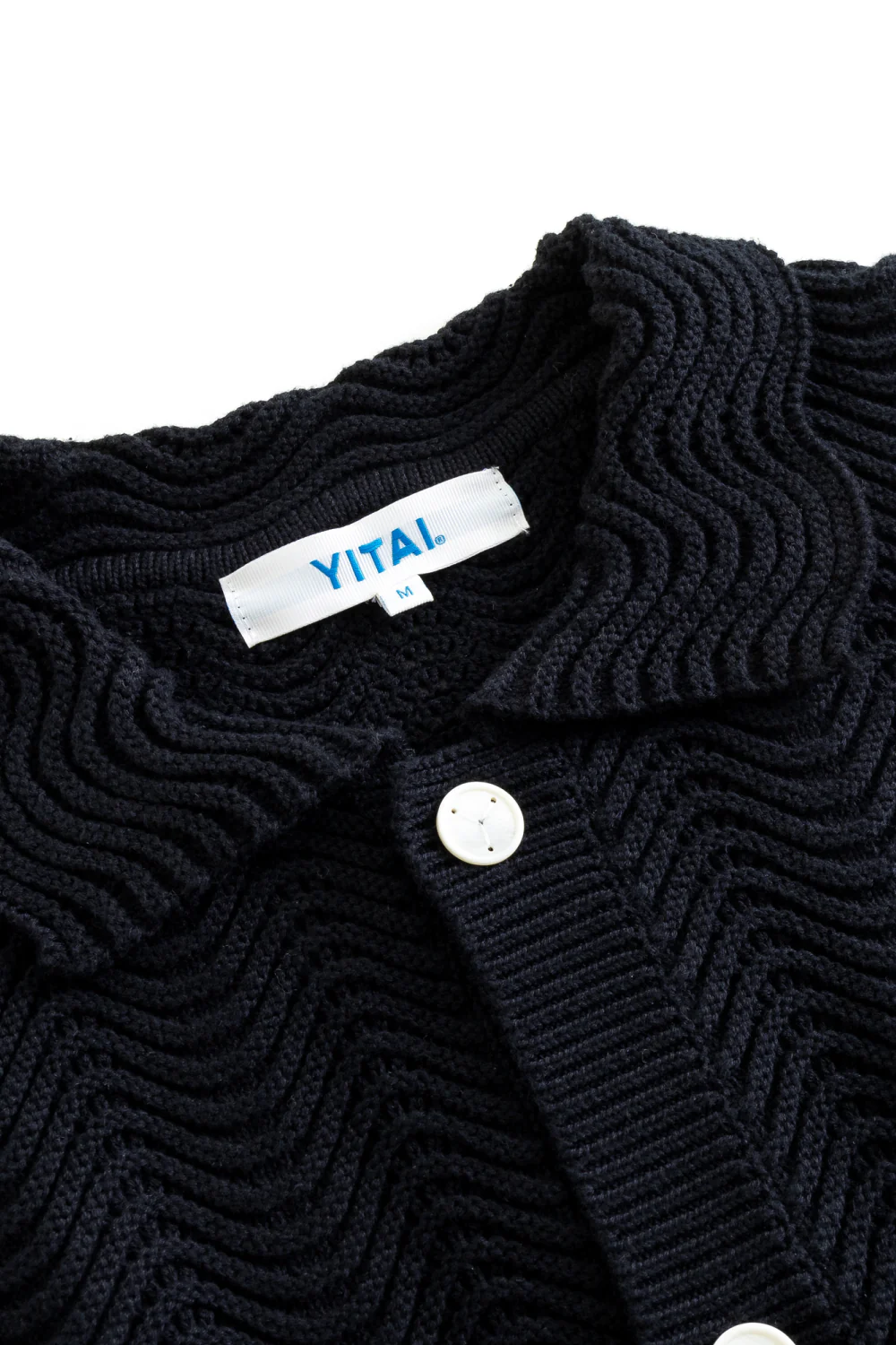 Black Shale Stitch Button Up - Image 3