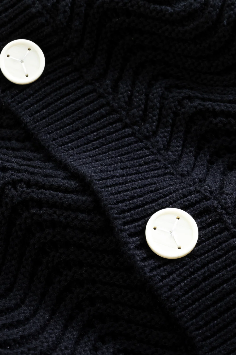 Black Shale Stitch Button Up - Image 7